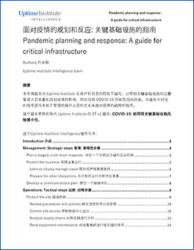 面对疫情的规划和反应: 关键基础设施的指南